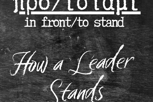 A Leader Stands